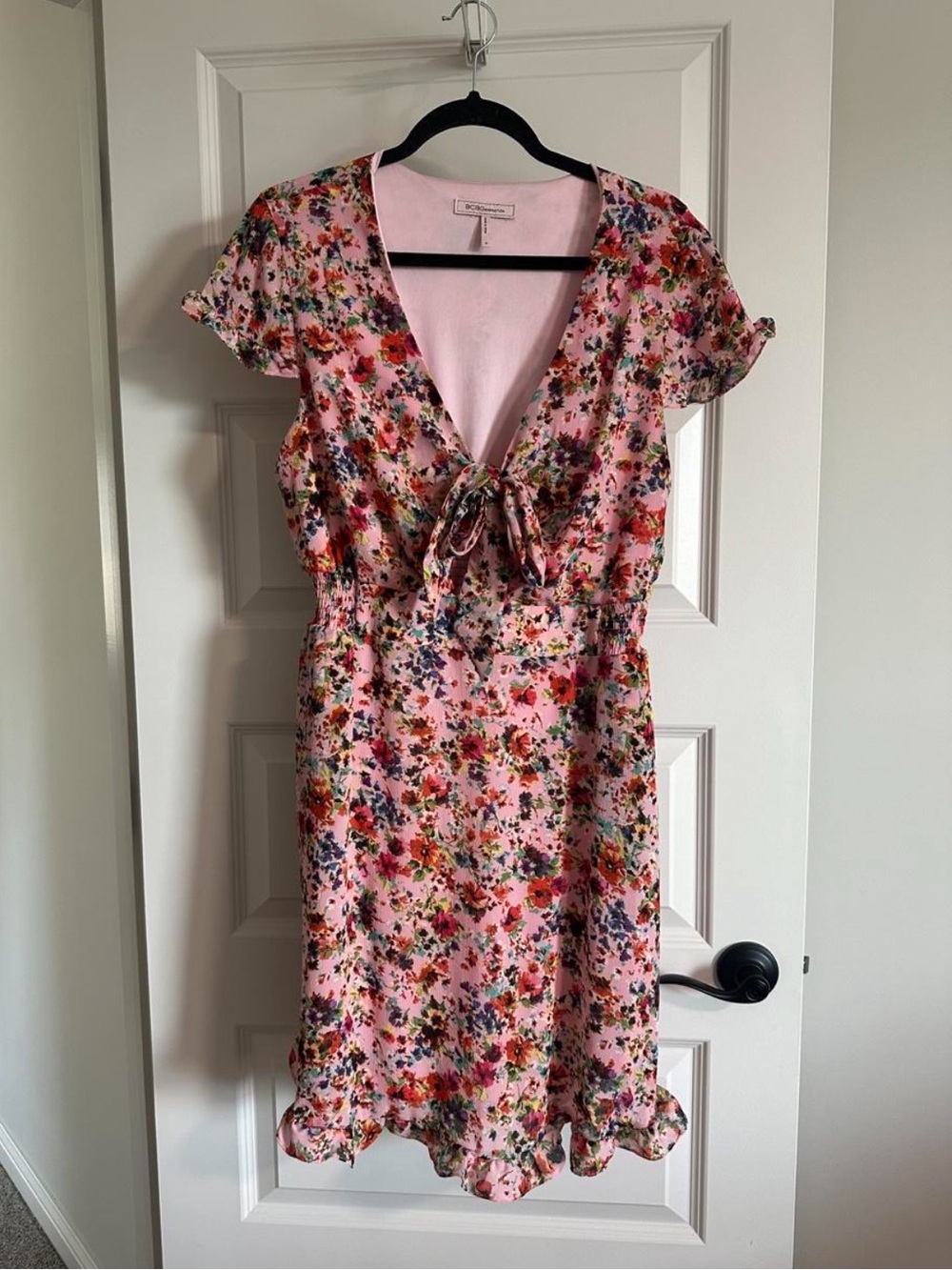 BCBG Pink Floral Dress